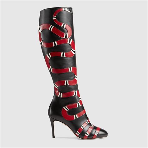 knee high gucci boots|Gucci snakeskin boots.